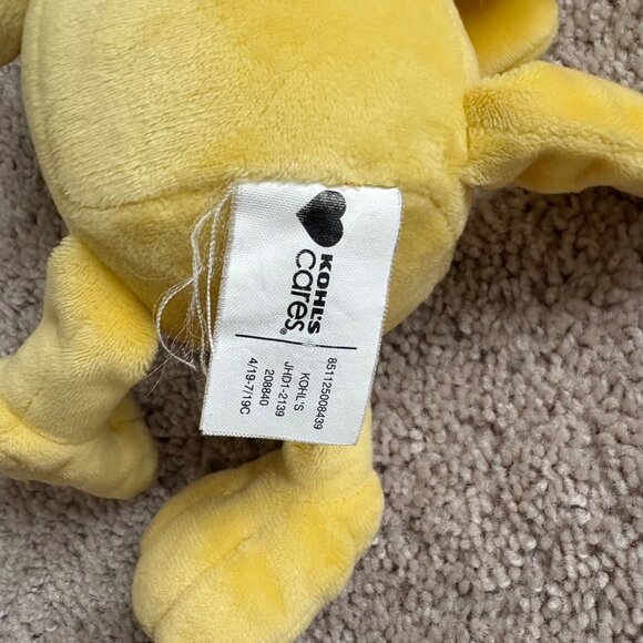 Kohls Cares Woodstock Yellow Plush Toy From Peanuts 9" Soft Stuffed Animal - Picture 5 of 6